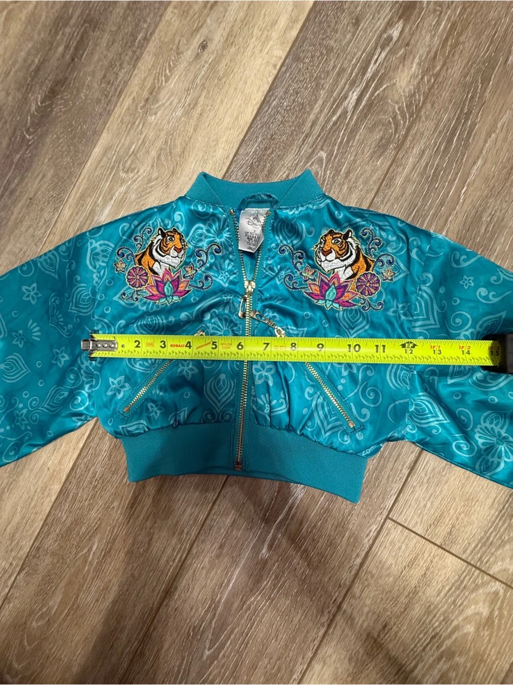 NWOT Girls Teal Princess Jacket with Printed Character 2